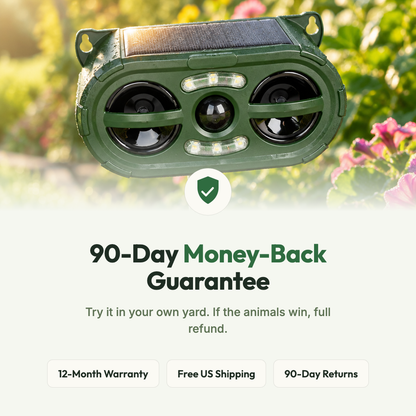 90-day money-back guarantee and 12-month warranty