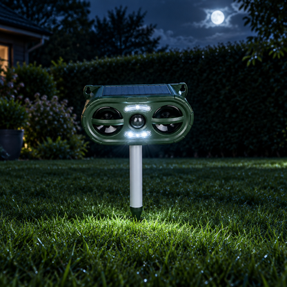 HavenGuard LED strobe active at night